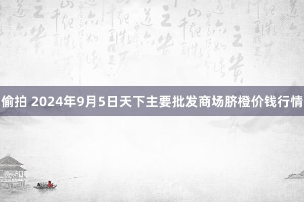 偷拍 2024年9月5日天下主要批发商场脐橙价钱行情